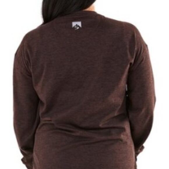 Storm Creek Sidekick Crew Long Sleeve | Rosewood Color | Size Large - Picture 6 of 8